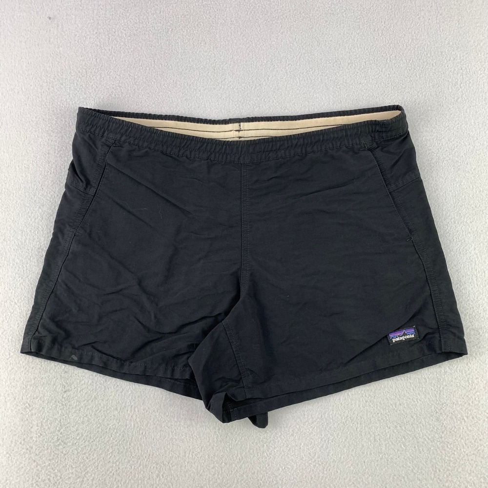 Patagonia Baggies Shorts Womens Small Black Athletic Outdoor Hiking Nylon